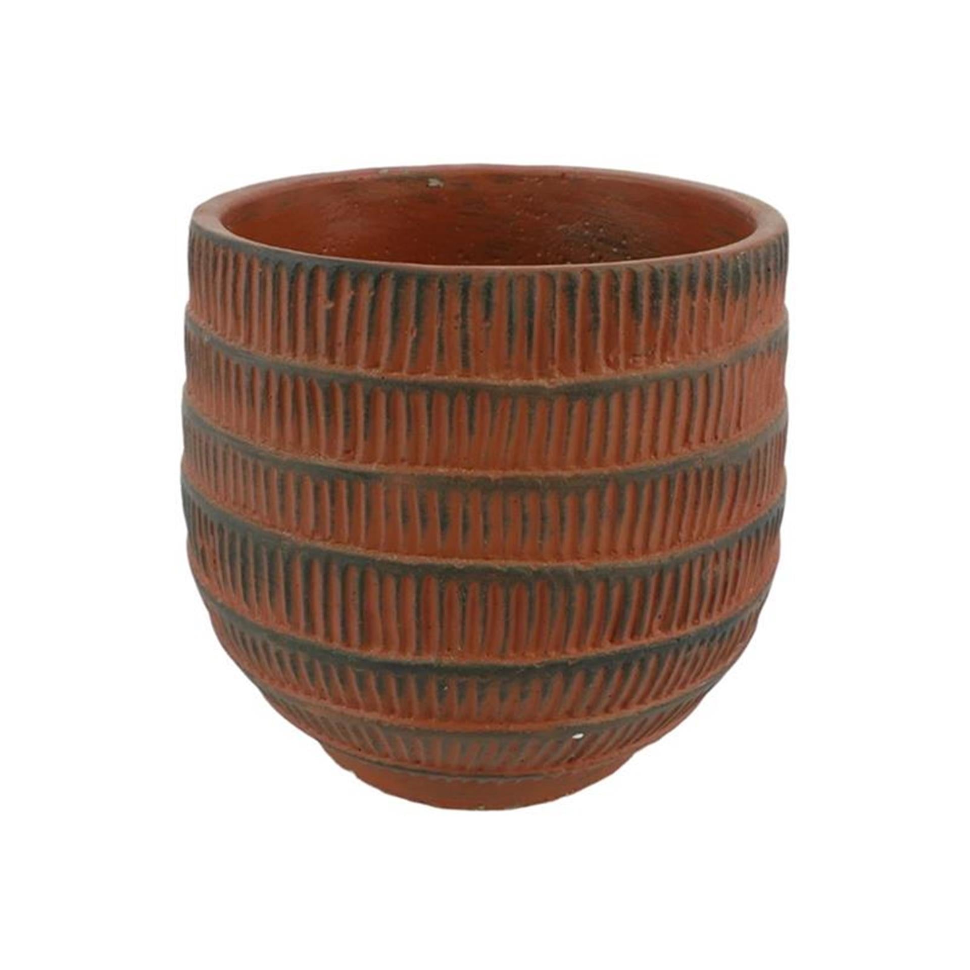 Hbx Natural Living Blumentopf Cissane ø8xh7,5cm Terrakotta