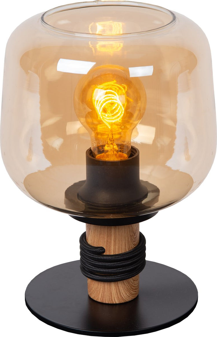 Lucide ilona - Tischlampe - ø 18 cm - 1xe27 - Bernstein