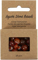 Creativ Company Achatperlen, D 6+8+10 mm, Lochgröße 0,9-1 mm, ca. 28 Stück, gebranntes Orange, Rot, 28 Stück 1 Box