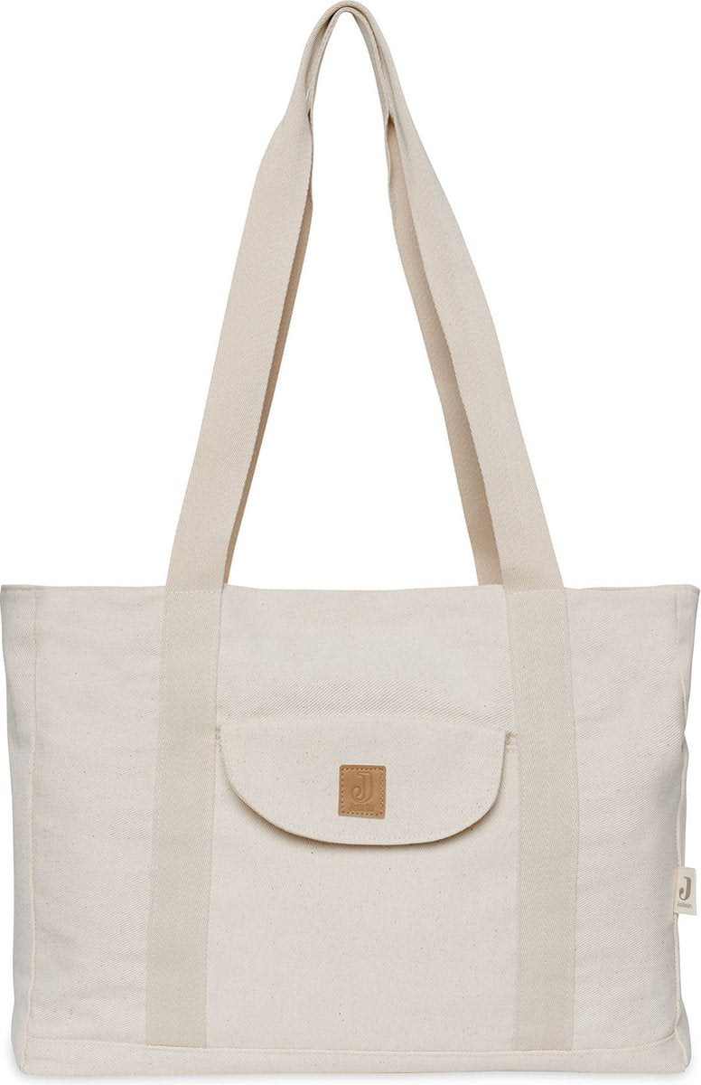 Jollein Wickeltasche Shopper Twill – natur
