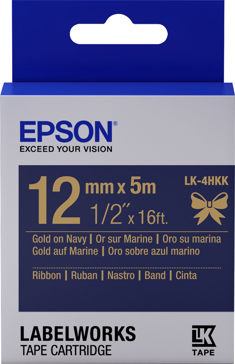 Epson-Druckeretiketten c53s654002 blau golden