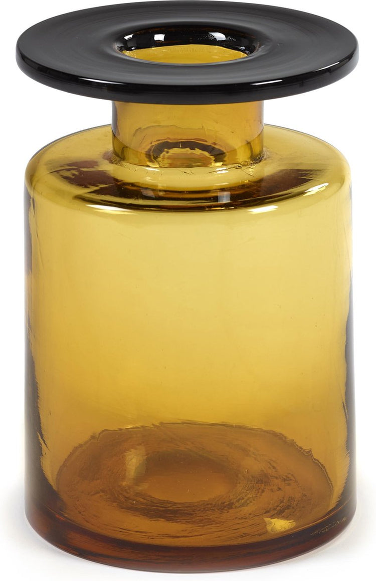 Serax - Marie Michielssen Windfeuer - Vase M - Bernsteinschwarz - 18 ø - H 27 cm - 5,25 kg