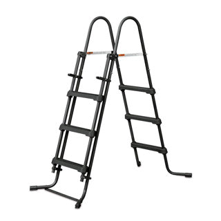 Sommerwellen Schwimmbad Elite Rahmen 427 x 107 cm dunkler Fischgräten- + Filterpumpe