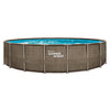 Sommerwellen Schwimmbad Elite Rahmen 610 x 122 cm dunkler dreifacher Korbweave + Filterpomp