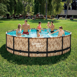 Sommerwellen Schwimmbad Elite Rahmen 427 x 107 cm Lichteiche