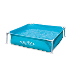 Kinderpool mit Rahmen blau
