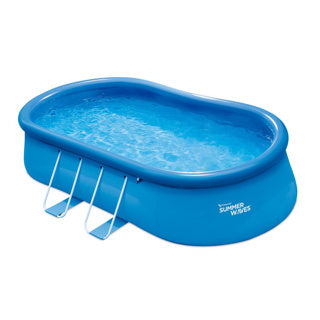 Sommerwellen Schwimmbad Schneller Set Oval 457 x 305 x 107 cm + Filterpumpe