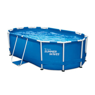 Sommerwellen Schwimmbad aktiver ovaler Rahmen 300 x 200 x 84 cm + Filterpumpe