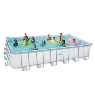 Sommerwellen Schwimmbad Elite Rechteckrahmen 732 x 366 x 132 cm + Sandfilterpumpe