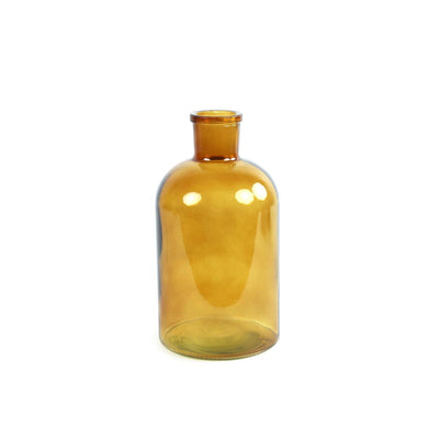 Countryfield Vase Glasflasche gelb 14,5x14,5x27cm