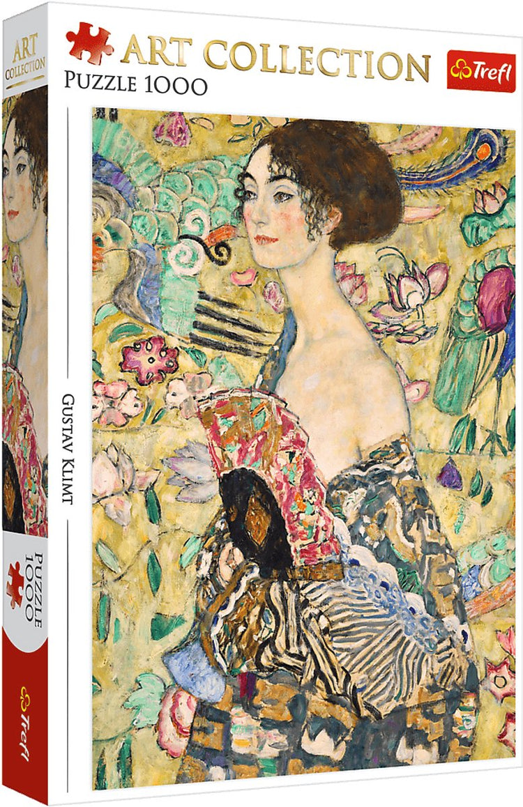 Trefl Puzzle 1000 Teile – Kunstsammlung Dame mit Fächerkarton FSC.