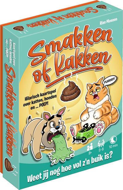 Tucker's Fun Factory Kartenspiel „Smack or Poop“ – lehrreiches Kinderspiel.