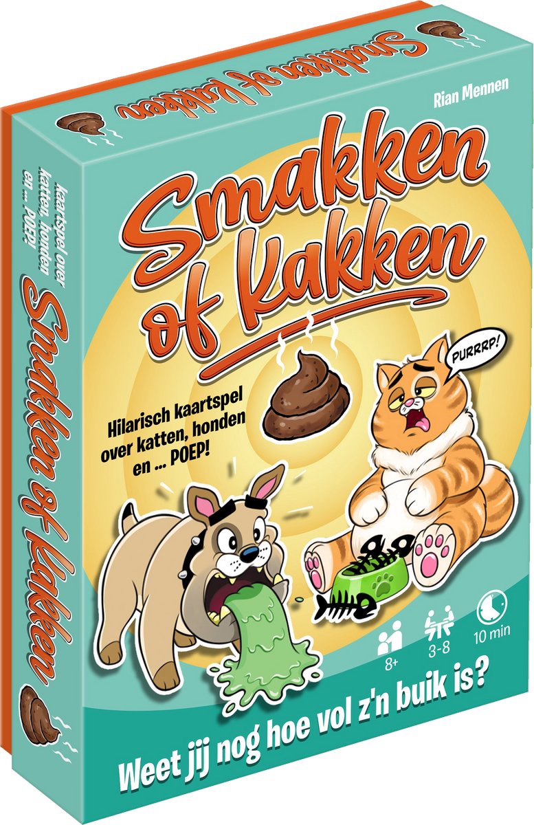 Tucker's Fun Factory Kartenspiel „Smack or Poop“ – lehrreiches Kinderspiel.