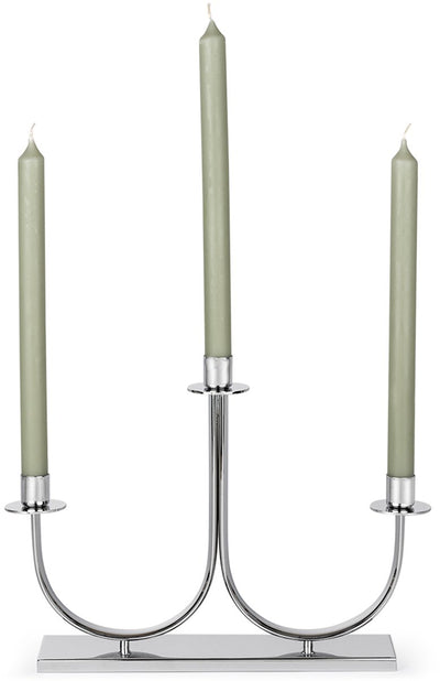 Zilverstad - Kerzenhalter Elana 3-flammig silberfarben - Geschenktipp zum Muttertag!