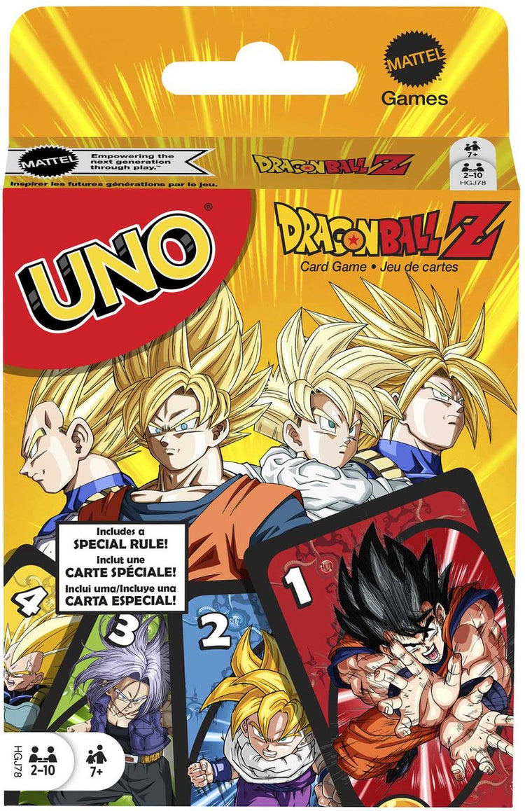 Mattel Games Uno Dragonball Z – Kartenspiel – Kinder – Erwachsene – Geschenk – Englisch