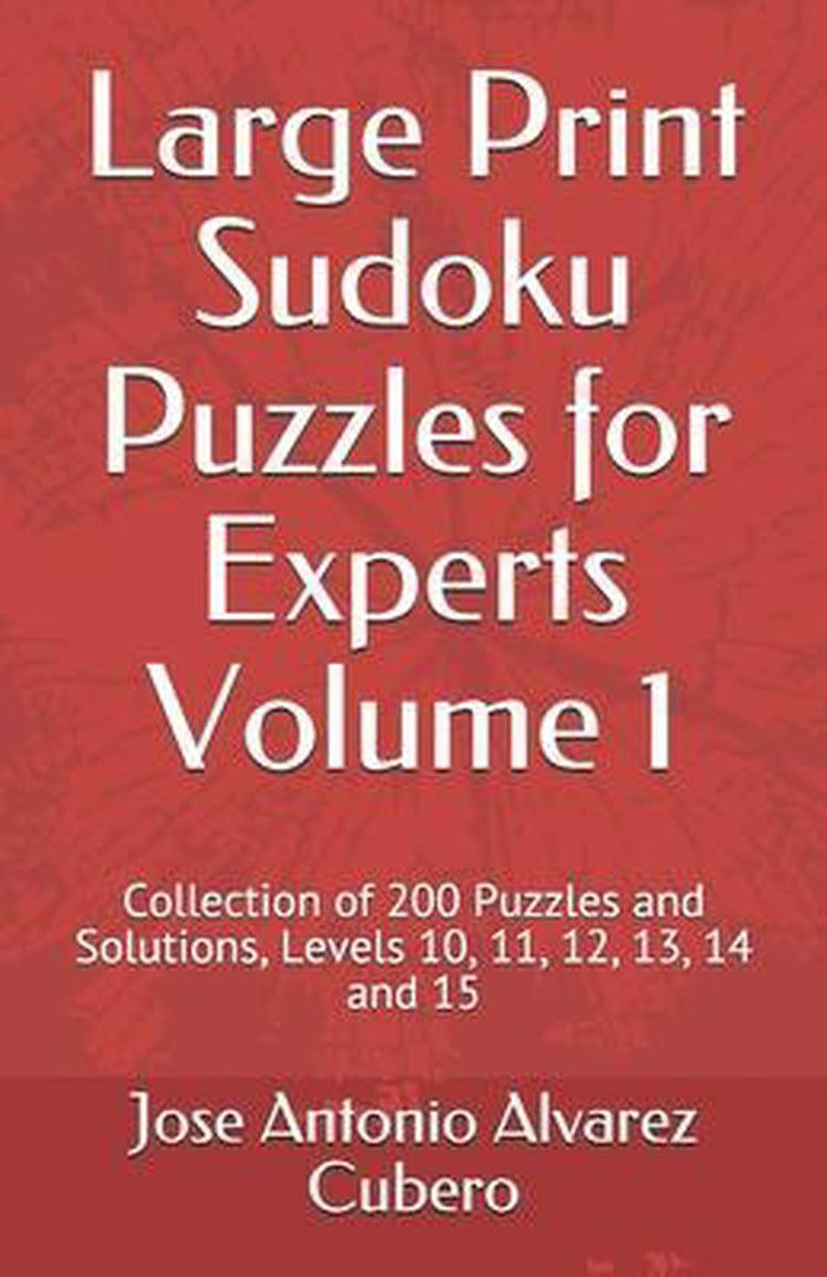 Großgedruckte Sudoku-Rätsel für Experten Band 1
