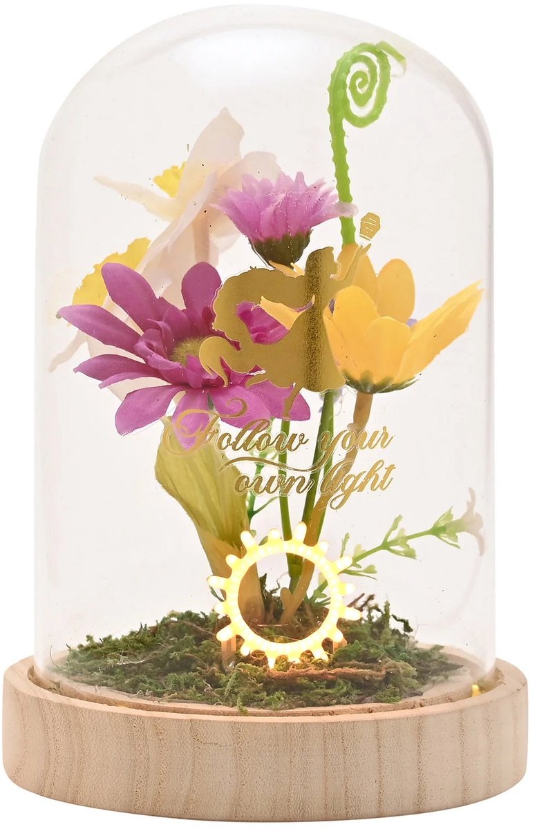 Disney Prinzessin „Rapunzel“ Glasglocke mit LED