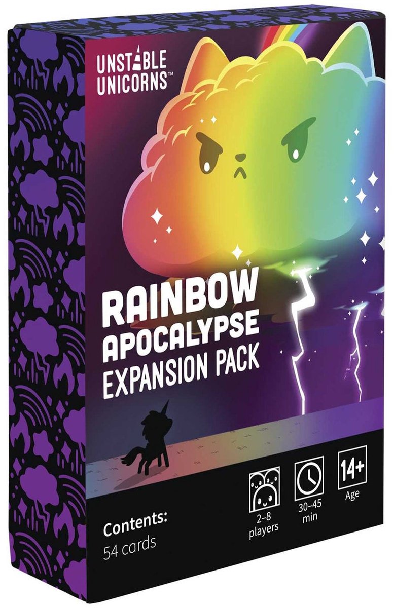 Teeturtle Unstable Unicorns Rainbow Apocalypse Erweiterung – Englisches Kartenspiel