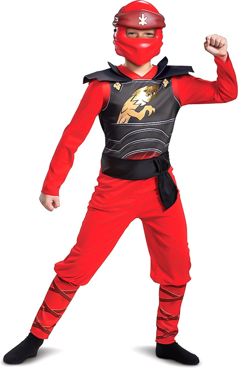 Verkleidung Lego – Ninjago, Kai Legacy Jumpsuit Classic, Größe M (7–8 Jahre), Jungen