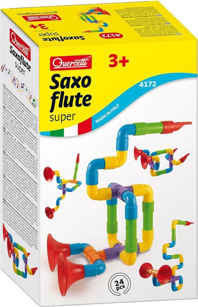 Quercetti Röhrchen Konstruktion Set Saxophon, 24dlg.