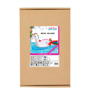 Insel kleine Einhorn 240x180 cm aufblasen