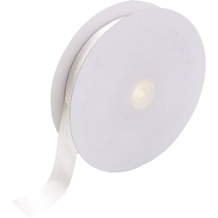 Creativ Company Satin Ribbon, B: 25 mm, weiß, 50 m 1 Roll