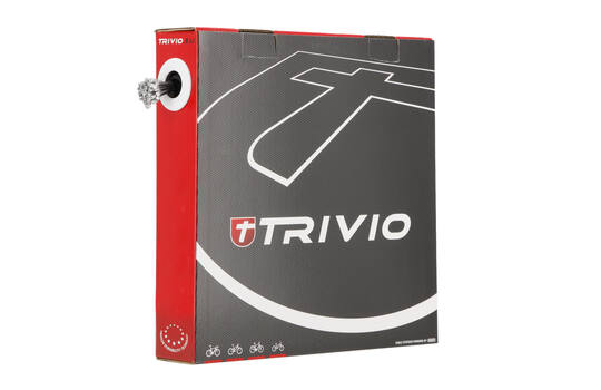 Trivio - Box 50 Stück Innenzüge Schaltlänge = 2 250 mm 7×7-Draht-Edelstahl-Slick ø1,1 mm mit N-Nippel ø4×4