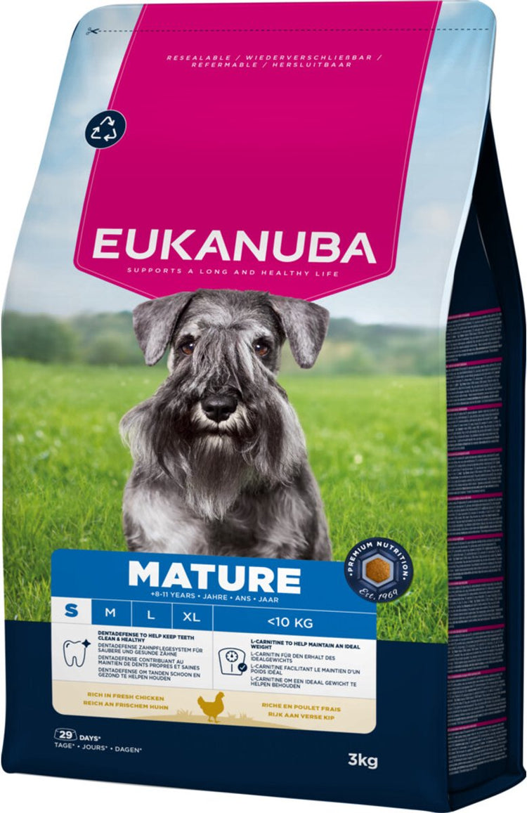 Eukanuba ausgewachsene kleine Rassen - Hundefutter - Huhn 3 kg