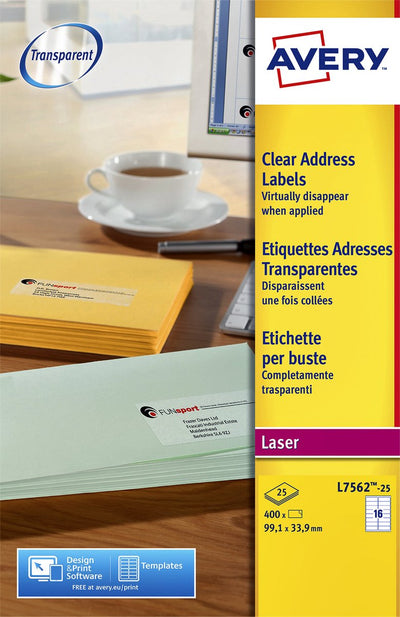 Avery l7562-25 Adressetiketten