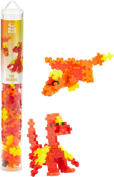 Plus Plus Plus-Plus Feuerdrachen 100 Stück Tube (43745
