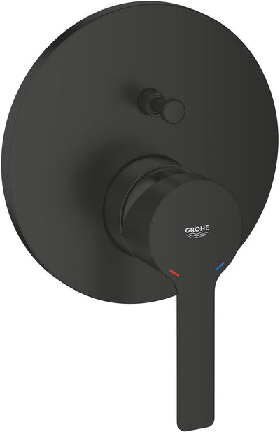Grohe lineare neuer Wannenmischbatterieaufsatz – 2-Wege-Umstellung – Silkmove – Mattschwarz