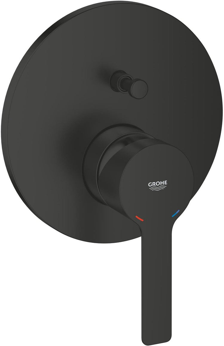 Grohe lineare neuer Wannenmischbatterieaufsatz – 2-Wege-Umstellung – Silkmove – Mattschwarz