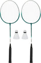 Avento - Power Speed Badminton-Set - Stahl - Silbergrün - 2er-Set