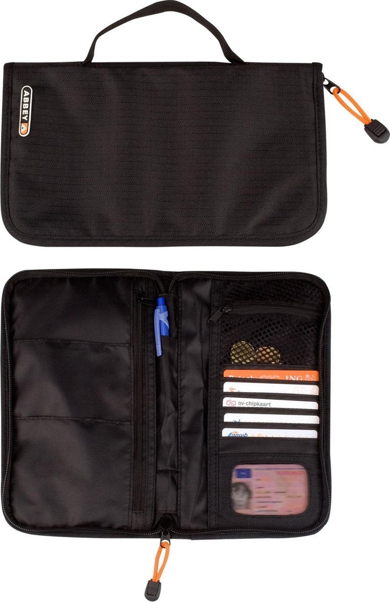 Abbey Camp Zubehörtasche – Reiseorganizer – Schwarz – ca. 25 x 14 x 2 cm