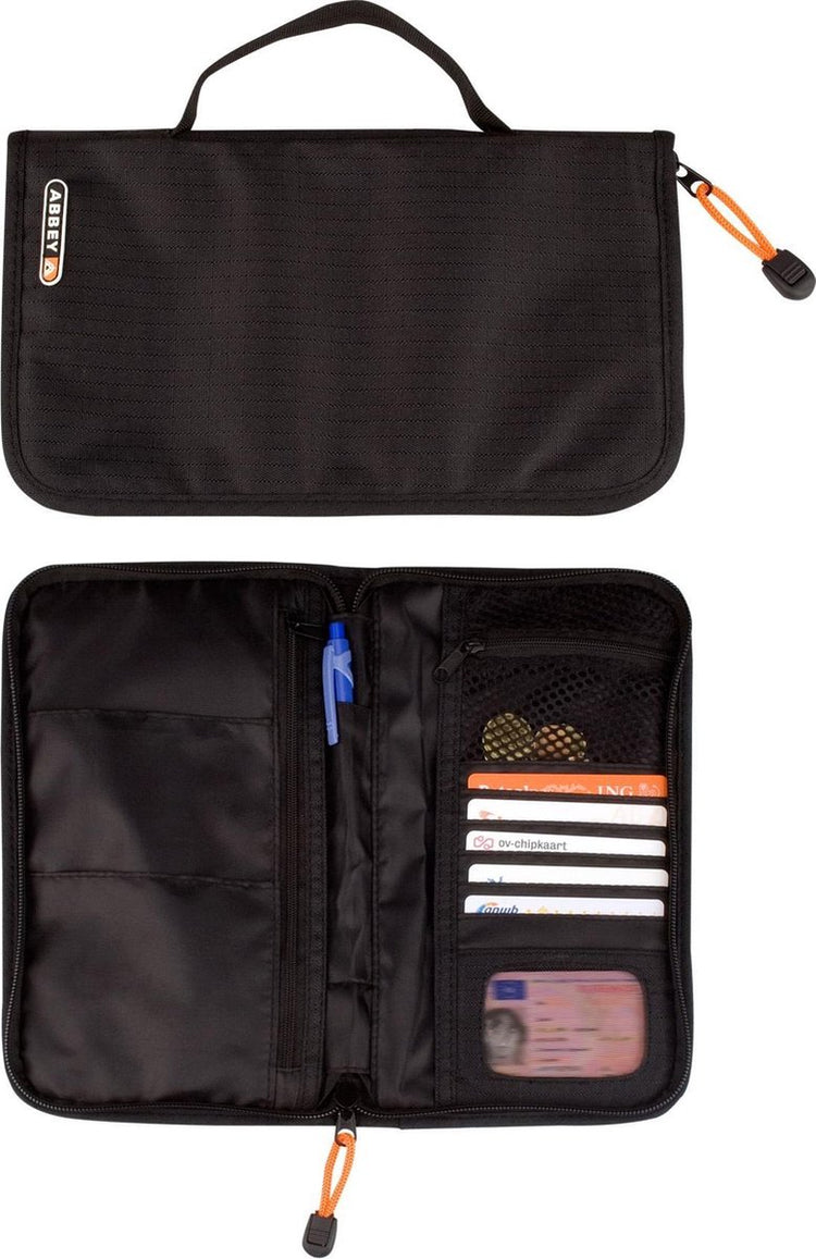 Abbey Camp Zubehörtasche – Reiseorganizer – Schwarz – ca. 25 x 14 x 2 cm
