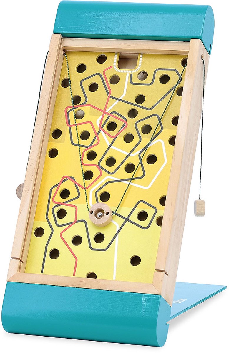 Vilac Labyrinth-Spiel aus Holz, Beweglichkeit, Kinderspiel, Lernspielzeug.