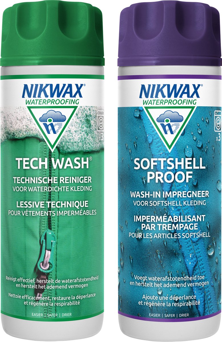 Nikwax Tech Wash Softshell Proof, Reinigung und Imprägnierung für Softshell 300 ml