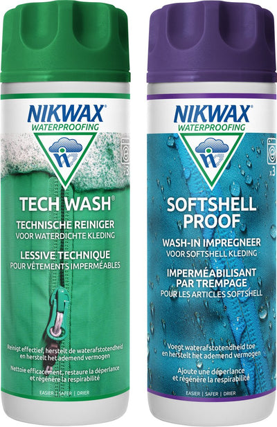 Nikwax Tech Wash Softshell Proof, Reinigung und Imprägnierung für Softshell 300 ml