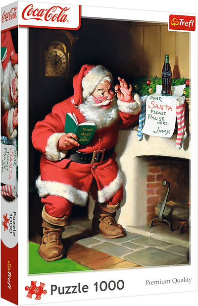 Weihnachtspuzzle Coca-Cola-Kamin - 1000 Teile.