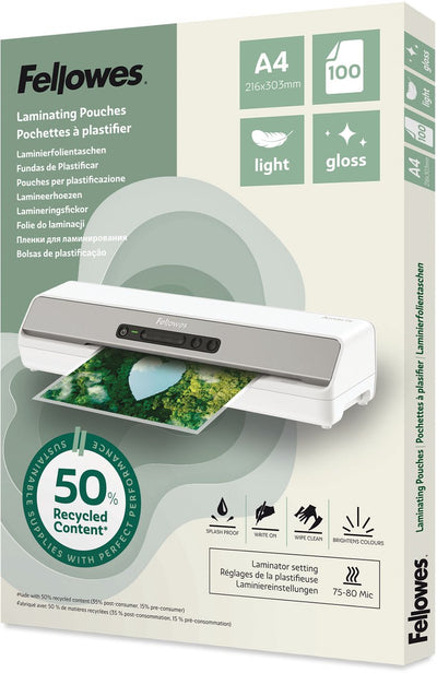 Laminierfolien Fellowes 100142987 transparent A4