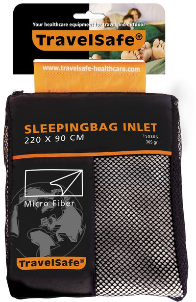 Travelsafe Mikrofaser-Einlage – Decke – 1 Pers. - weiß natur