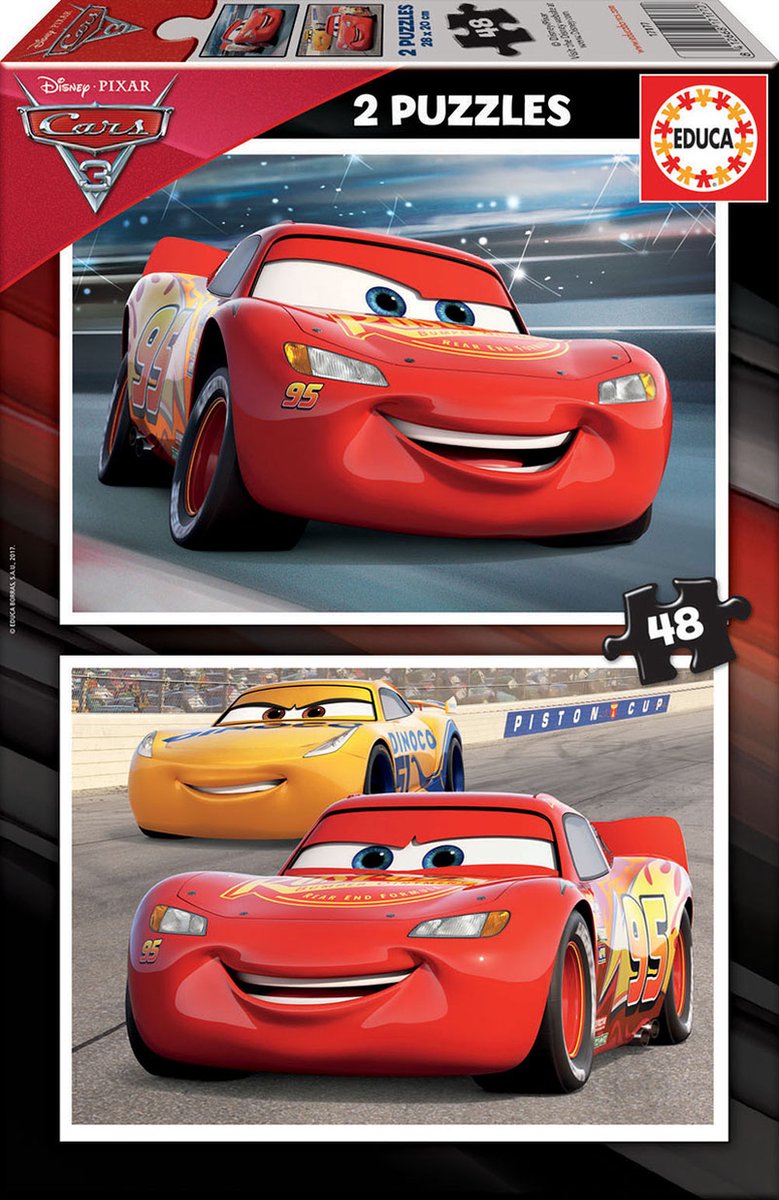 Educa-Puzzle – Disney Pixar Cars 3 – 2 x 48 Teile