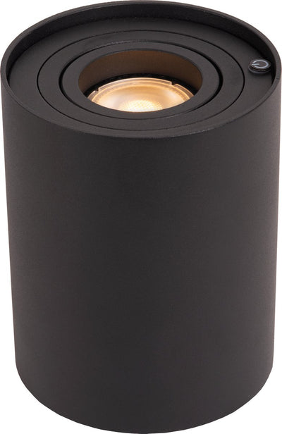 Lucide Tube - Tischlampe - ø 9,6 cm - LED 3 Stufendimmung - gu10 - 1x5w 2700k - schwarz