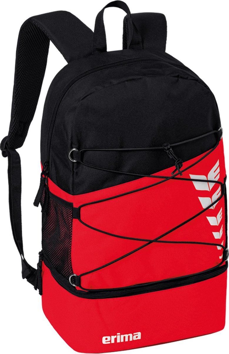 Erima Six Wings Multifunktionsrucksack mit Bodenfach - rot | Größe: schlicht