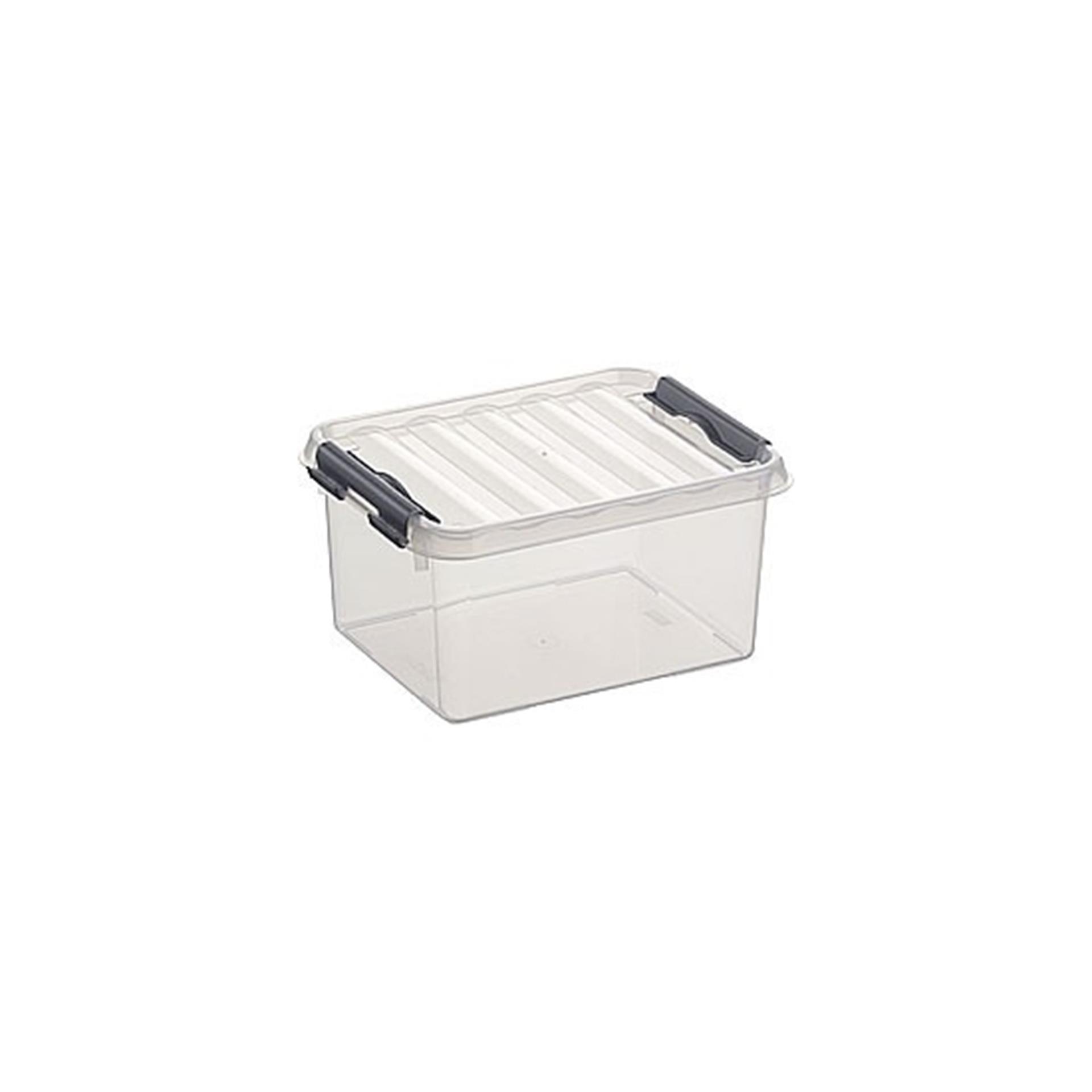 Sonnenwaren Sonnenwaren Q-Line Storage Box 2L Transparent Grey