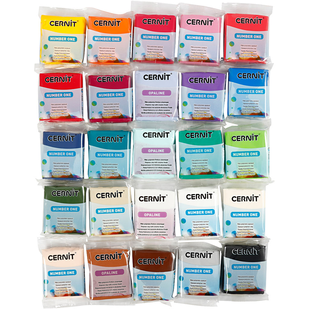 Cernit, Inhalt kann variieren, verschiedene Farben, 25x56 Gr 1 Box