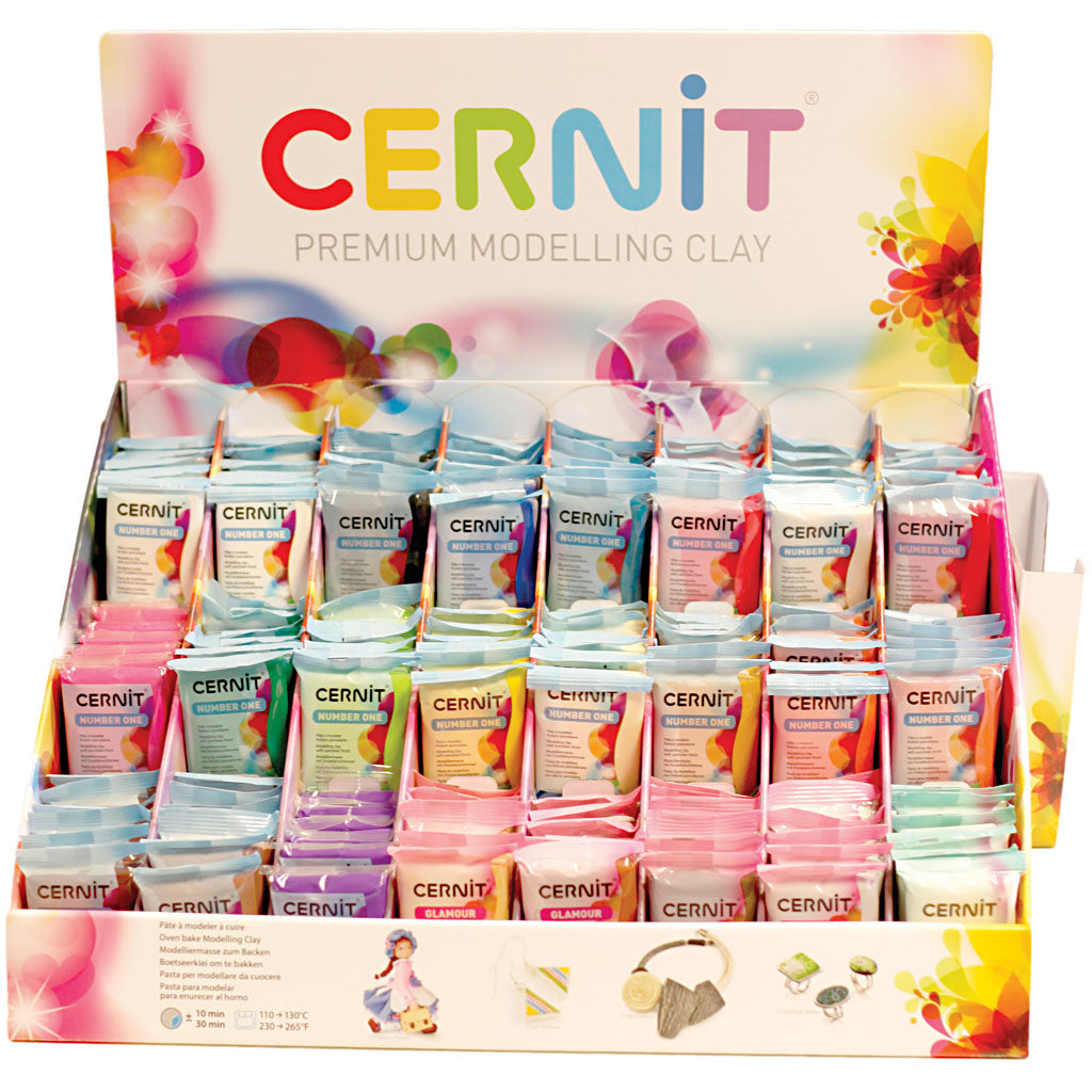 Cernit, verschiedene Farben, 24x6 Box 1 Box