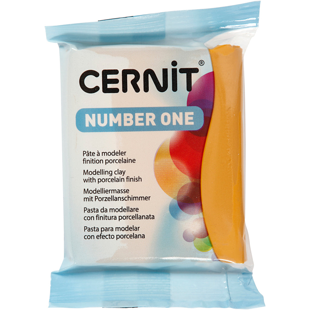 Kreativfirma Cernit Mountain Klei Yellow Ocker, 56 Gramm