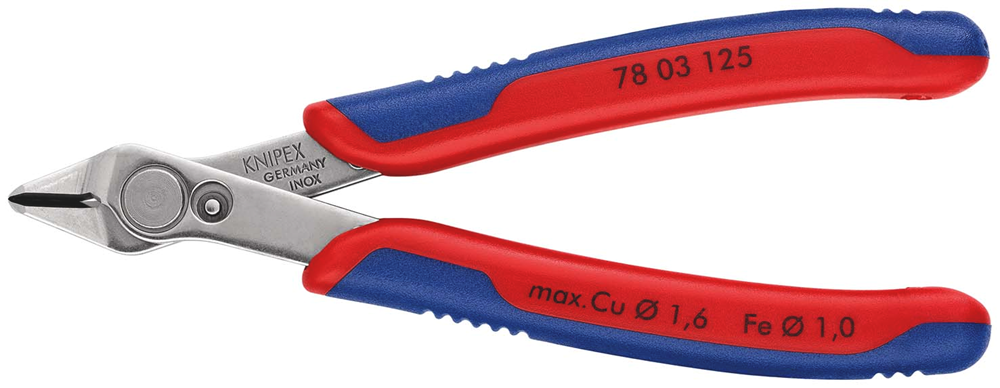 Knipex elektronische Super-Knips® | 125mm Länge | Mehrkomponentengriffe - 78 03 125 sb