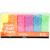 Weiche Schaumstoff -Ton -Neonfarben, 6x10gr.